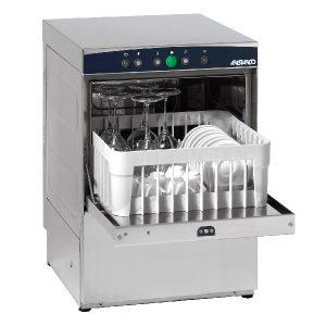 LAVABICCHIERI ELETTROMECCANICA CESTO QUADRO 35X35 V230M CON ADDOLCITORE E POMPA DI SCARICO